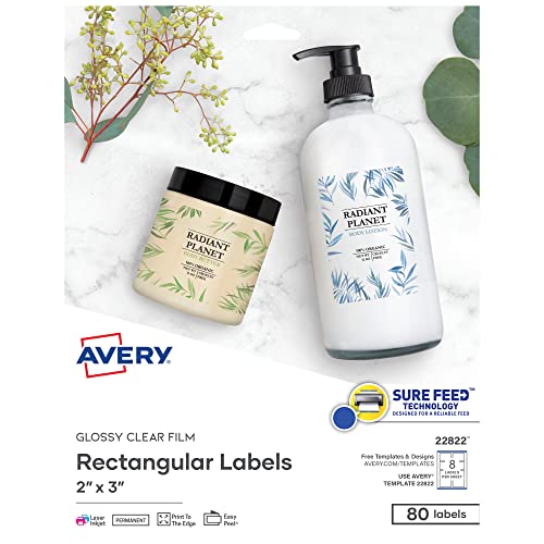 Algopix Similar Product 1 - Avery Printable Blank Rectangle Labels