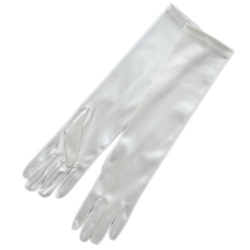 Algopix Similar Product 6 - ZAZA BRIDAL Long Shiny Stretch Satin