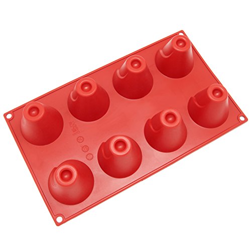 Algopix Similar Product 8 - Freshware SL128RD 8Cavity Silicone