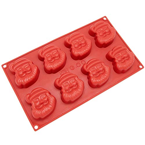 Algopix Similar Product 7 - Silicone Molds Santa Claus 8 Cup