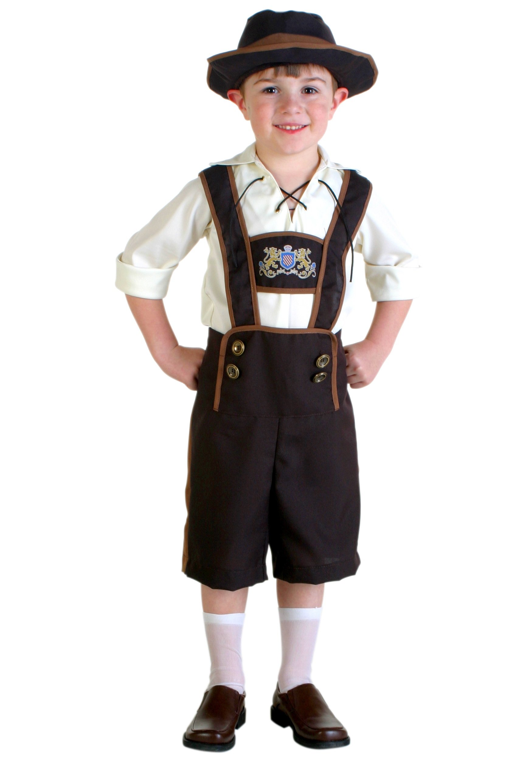 Algopix Similar Product 13 - Toddler Lederhosen Boy Costume 4T Brown