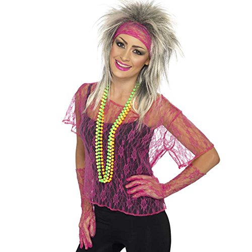 Algopix Similar Product 19 - Smiffys Lace Net Vest, Gloves & Headband