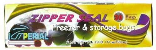 Algopix Similar Product 7 - 20Ct Zipper Freezer BagQuart Case Pack