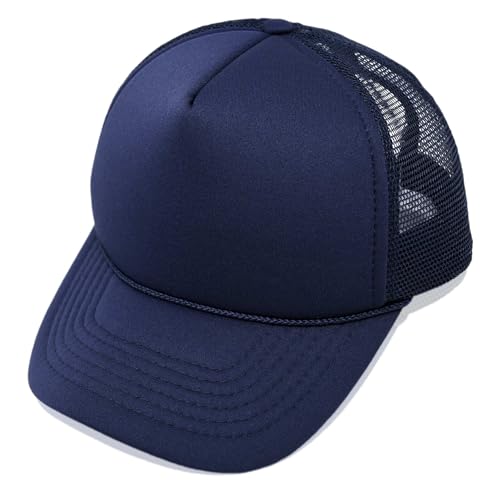 Algopix Similar Product 4 - DALIX Plain Trucker Hat Mesh Cap in