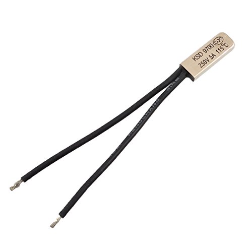 Algopix Similar Product 9 - uxcell 250V 5A KSD9700 115 Celsius NC