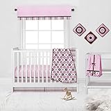 Algopix Similar Product 2 - Bacati  Mod DotsSTRPS Pink and Choc