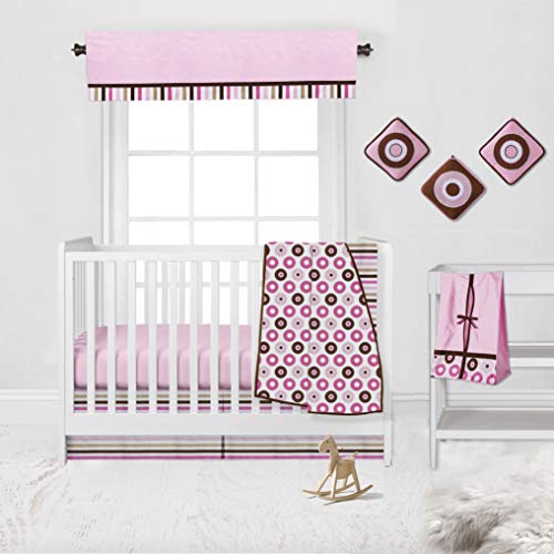 Algopix Similar Product 18 - Bacati  Mod DotsSTRPS Pink and Choc