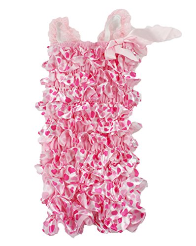 Algopix Similar Product 7 - Satin Lace Ruffle Baby Toddler Rompers