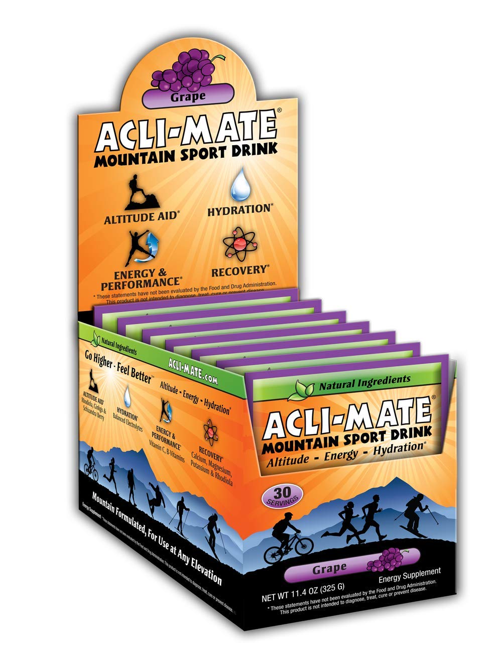 Algopix Similar Product 6 - AcliMate Mountain Sport Drink Mix 