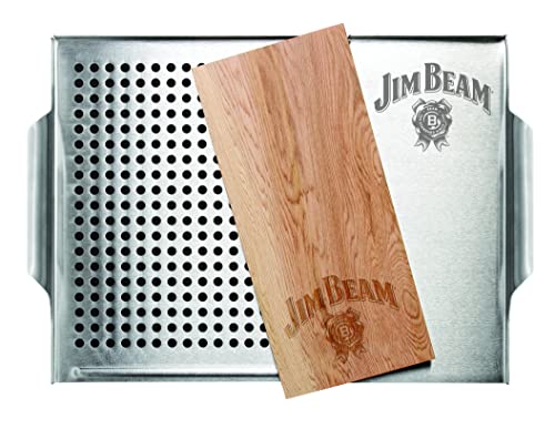 Algopix Similar Product 7 - Jim Beam Cedar Plank Grill Topper Set