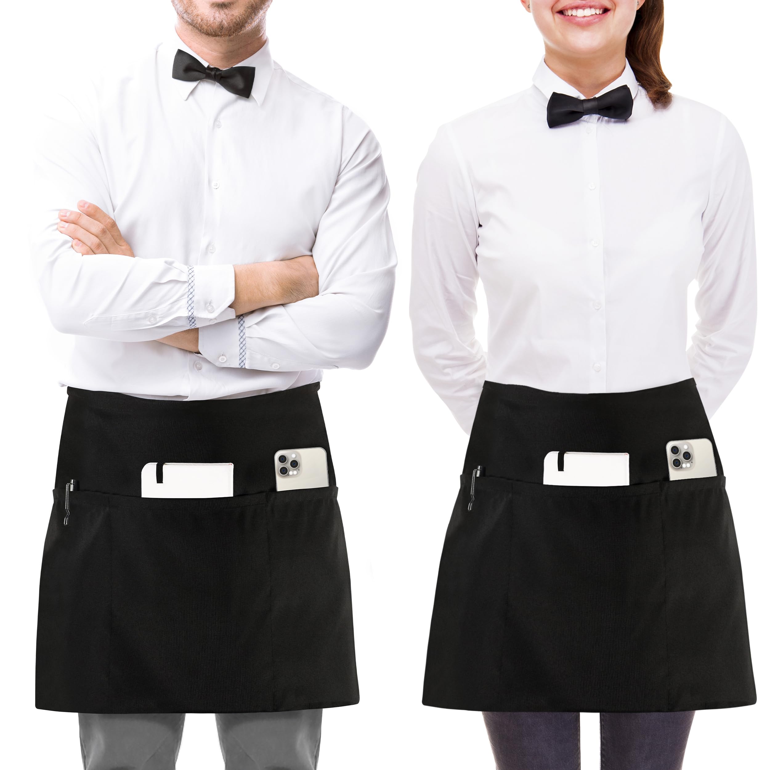 Algopix Similar Product 7 - Utopia Wear 2 Pack Server Apron with 3