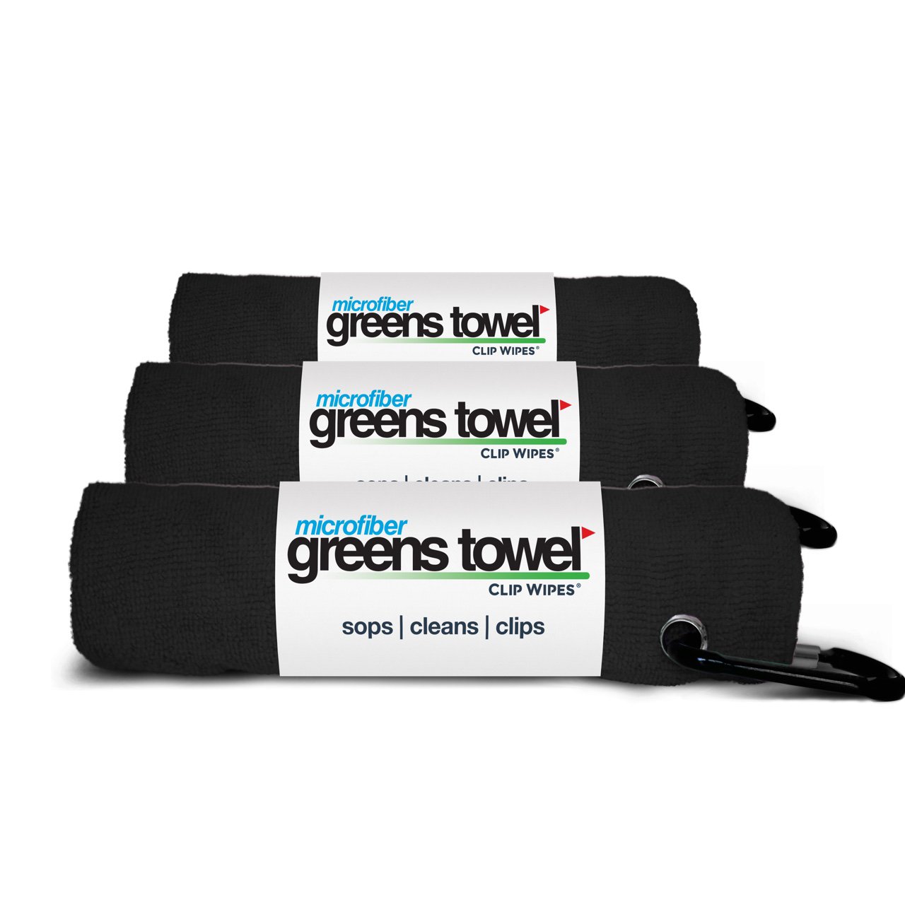 Algopix Similar Product 11 - Greens Towel Black 3 Pack Golf Towel
