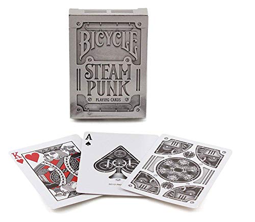 Algopix Similar Product 7 - Bicycle Silver Steampunk Poker Size