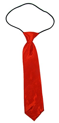 Algopix Similar Product 9 - Boys Satin Ties (Red Solid)