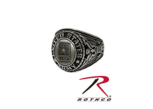 Algopix Similar Product 7 - Rothco US Army Insignia Ring Silver 9