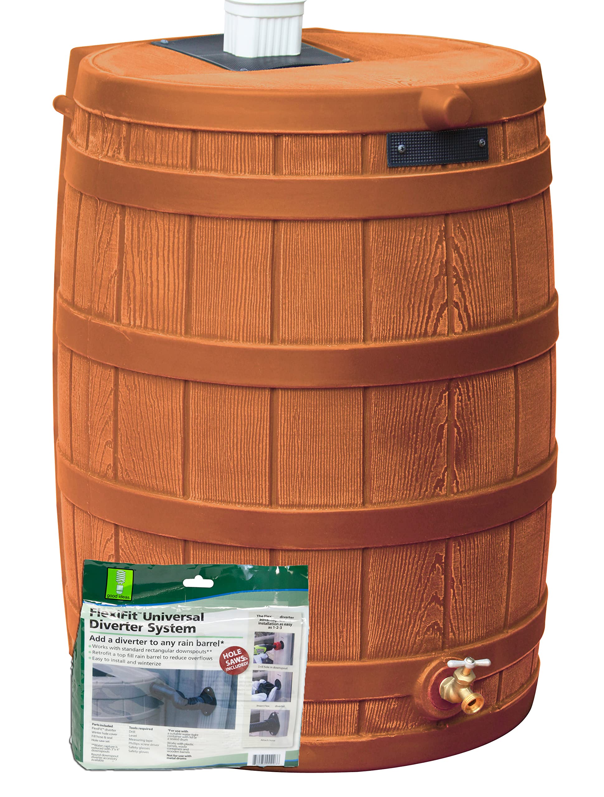 Algopix Similar Product 8 - Rain Wizard 50 Gallon Rain Barrel with