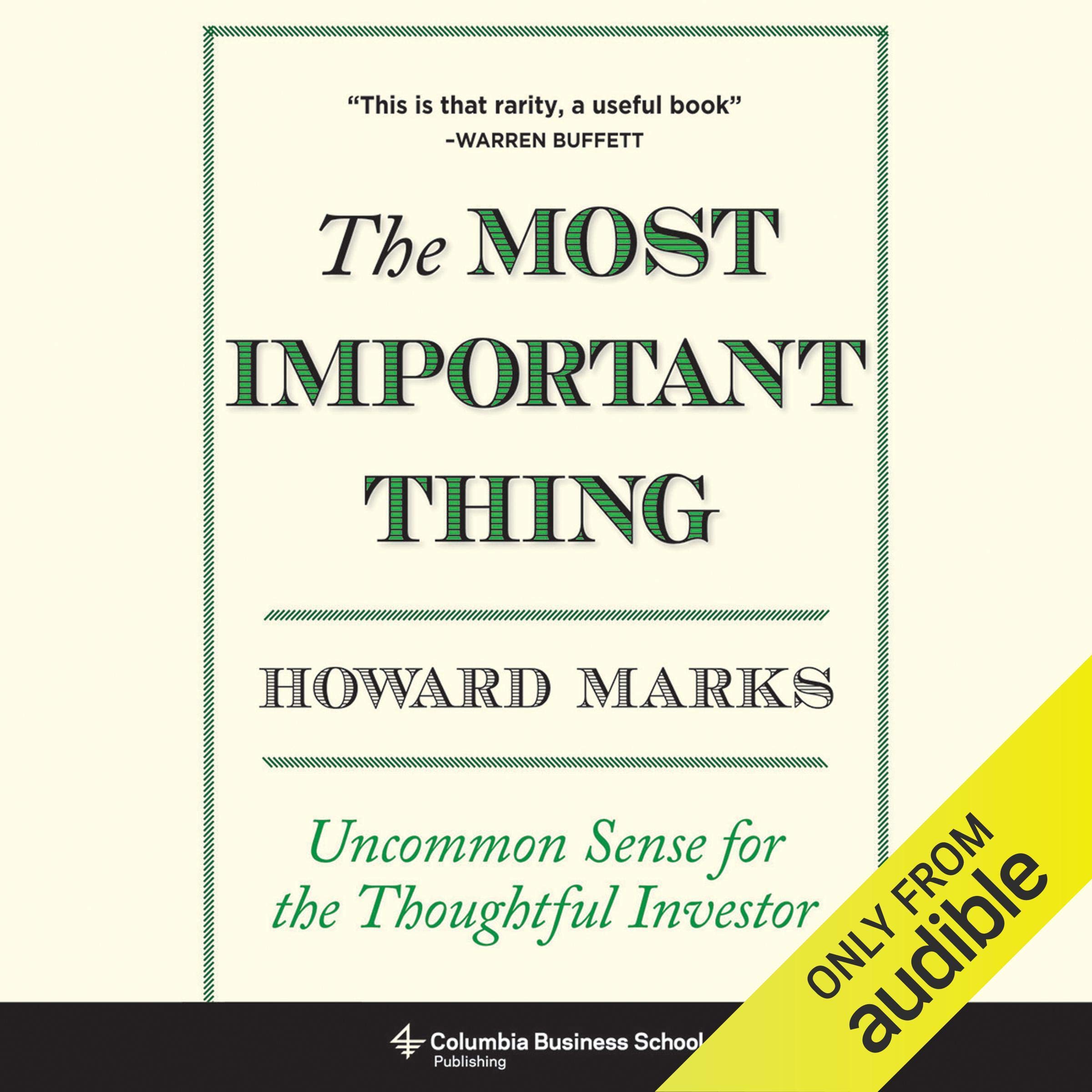 Algopix Similar Product 8 - The Most Important Thing Uncommon