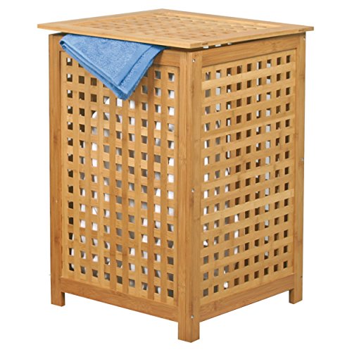 Algopix Similar Product 13 - MSV Bamboo Laundry Basket Brown 40 x