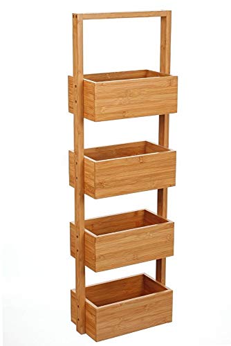 Algopix Similar Product 8 - Bambou Bamboo Shelf Unit Bathroom Shelf