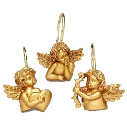 Algopix Similar Product 4 - 12 Piece Angels Resin Shower Curtain