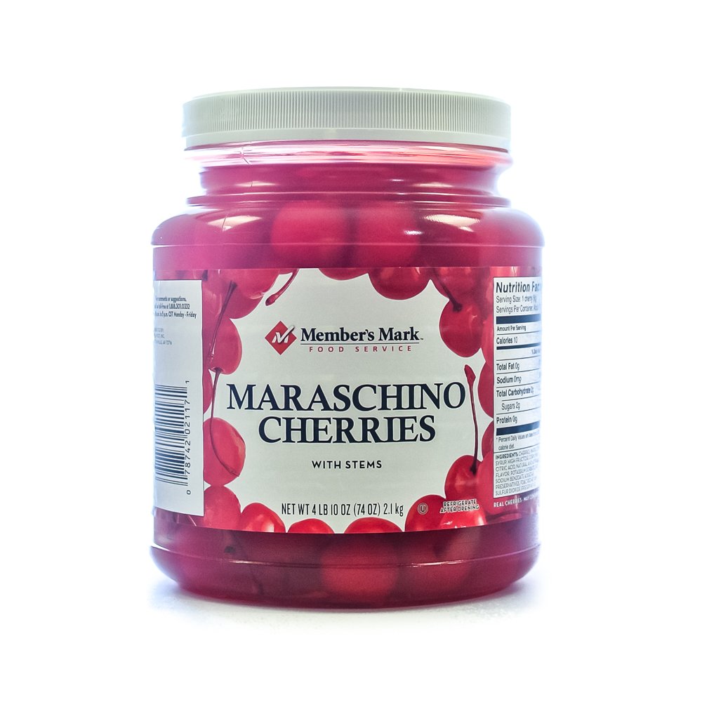 Algopix Similar Product 4 - Maraschino Cherries with Stems 74
