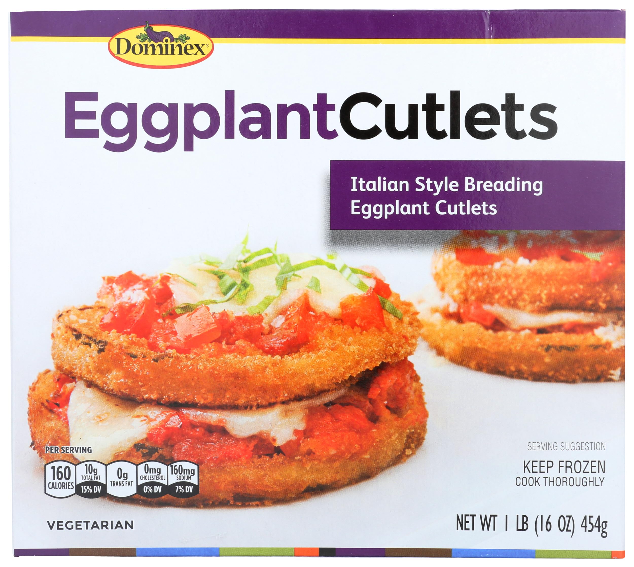 Algopix Similar Product 8 - Dominex, Eggplant Cutlets, 16 Ounce
