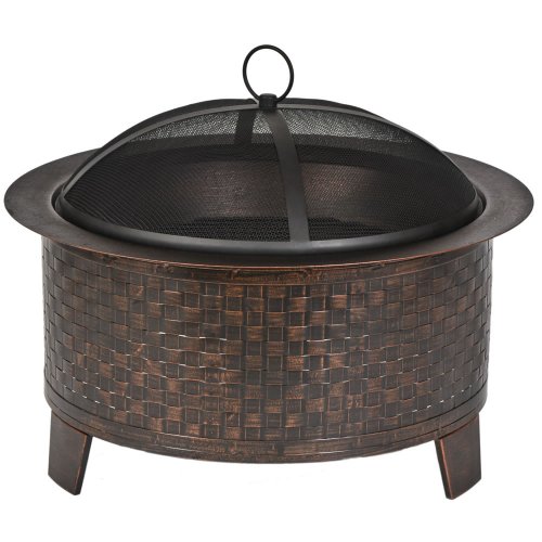Algopix Similar Product 2 - CobraCo Woven Base Cast Iron Fire Pit