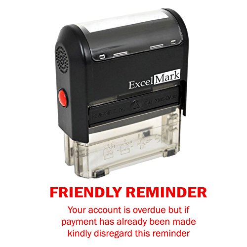 Algopix Similar Product 19 - Friendly Reminder OVERDUE  Self Inking
