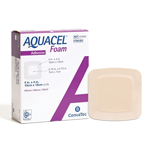 Algopix Similar Product 16 - AQUACEL Foam 4x4 Square Dressing with