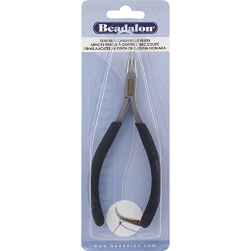 Algopix Similar Product 1 - Beadalon 201A013 Slim Bent Chain Nose