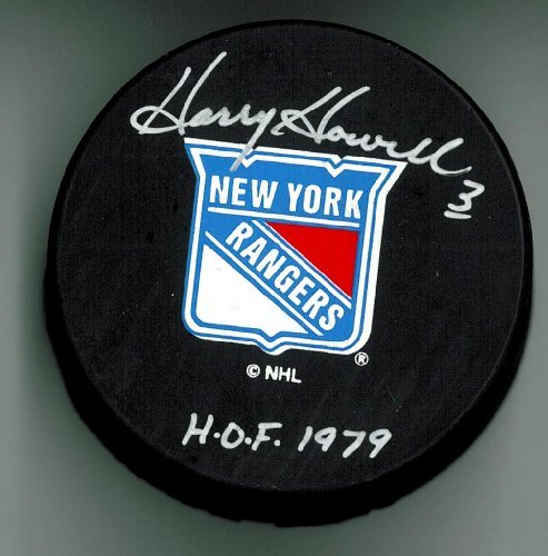 Algopix Similar Product 7 - Harry Howell Autographed Rangers Puck