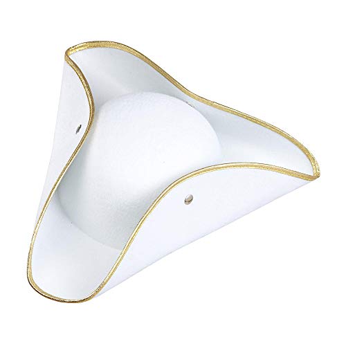Algopix Similar Product 9 - Tricorn Felt  White Pirate Hats Caps 