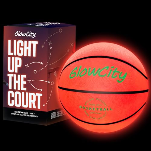 Algopix Similar Product 1 - GlowCity Glow in The Dark Basketball