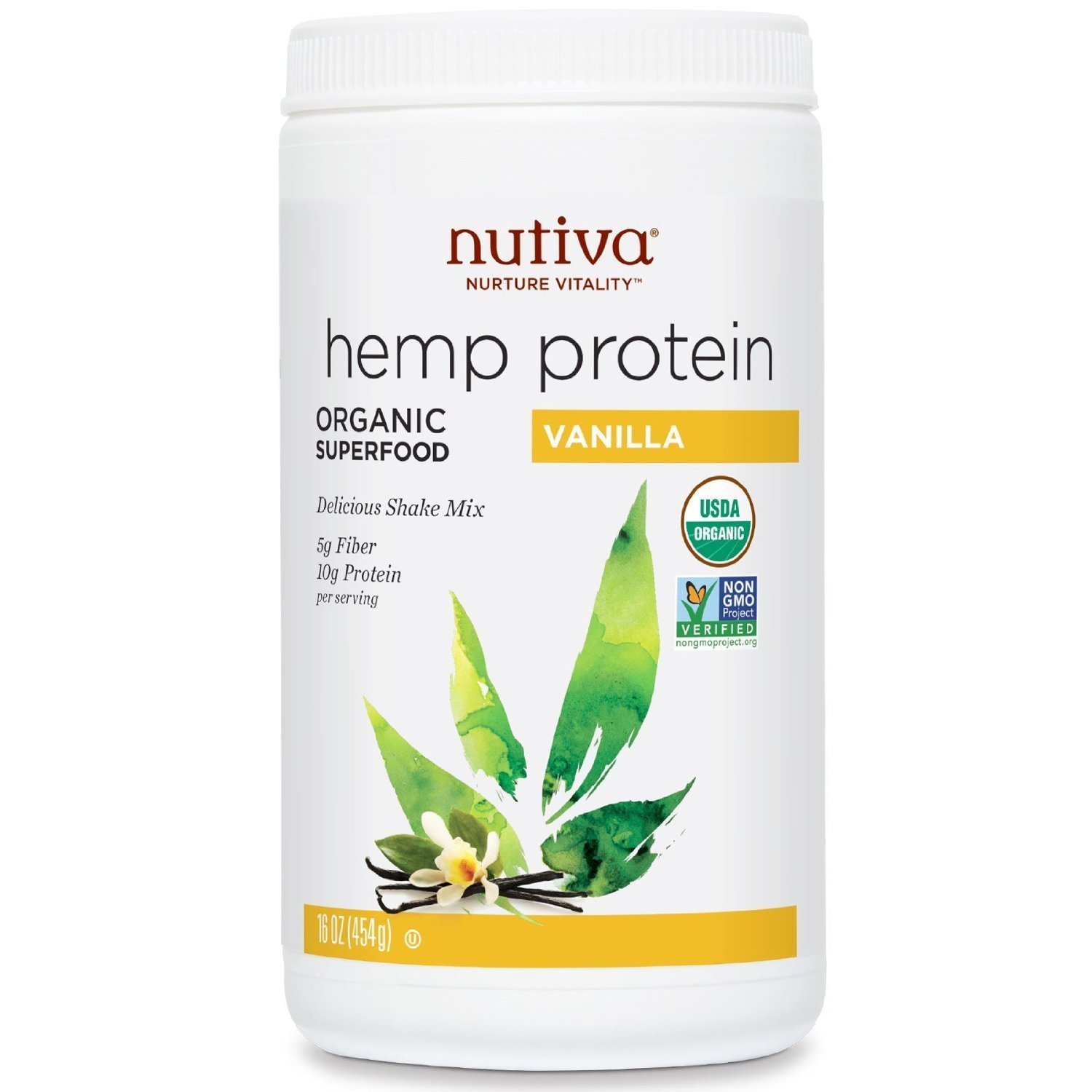 Algopix Similar Product 2 - Nutiva Protein Shake Hemp Vanilla 16