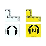 Algopix Similar Product 12 - L-SHAPED FLAT ID MARKERS A-Z Y