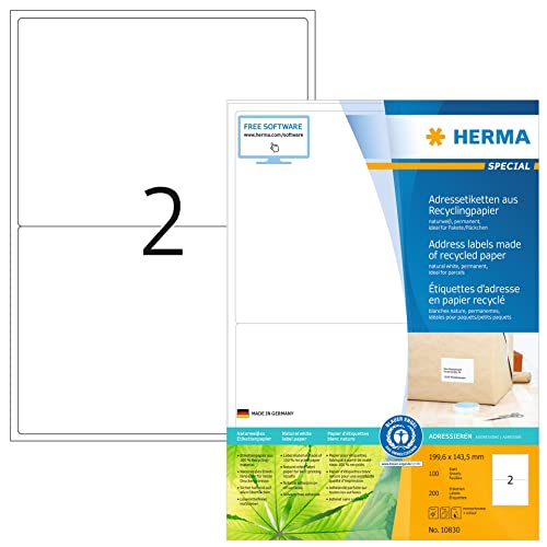 Algopix Similar Product 11 - HERMA Self Adhesive Recycled Labels 2
