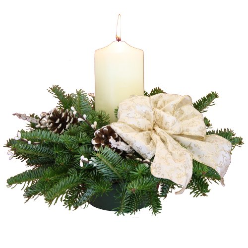 Algopix Similar Product 15 - Worcester Wreath Winter Elegance Pillar