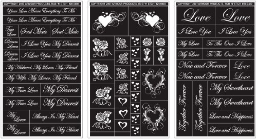 Algopix Similar Product 7 - Rub N Etch Designer Stencils 5x8