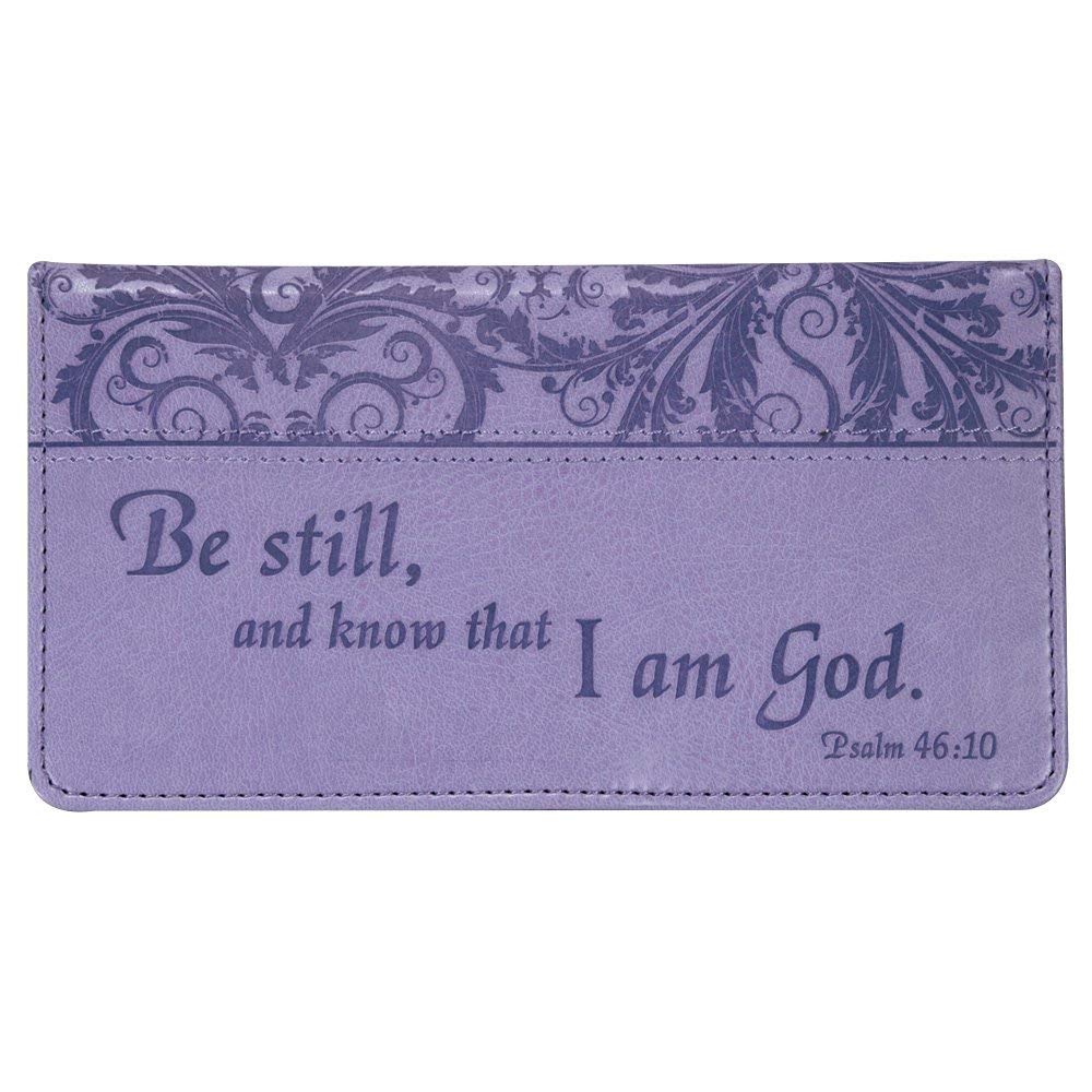 Algopix Similar Product 10 - Christian Art Gifts Purple Faux Leather