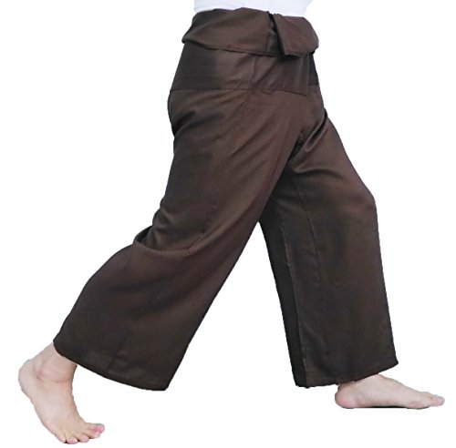 Algopix Similar Product 5 - Brown Rayon  Men Women Thai Fisherman