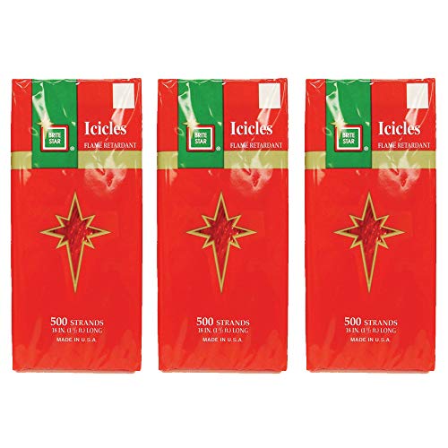 Algopix Similar Product 11 - Brite Star Icicles Tinsel 500 Stands