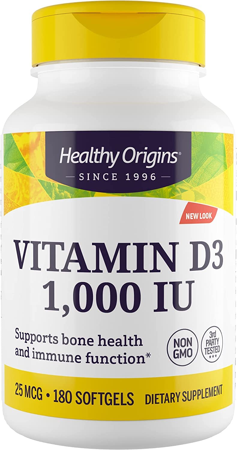 Algopix Similar Product 16 - Healthy Origins Vitamin D3 Lanolin