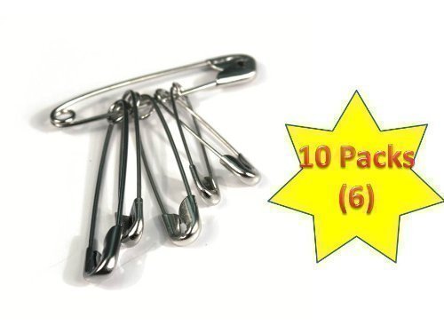 Algopix Similar Product 7 - First Aid Safety Pins in Packs of 6 