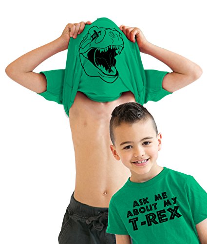 Algopix Similar Product 12 - Youth Ask Me About My Trex T Shirt