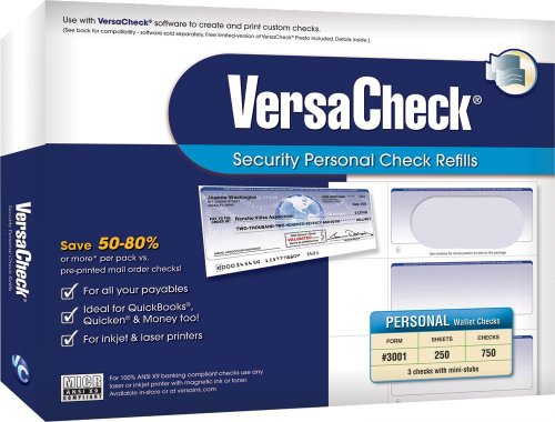 Algopix Similar Product 14 - VersaCheck Secure Checks 750 Blank