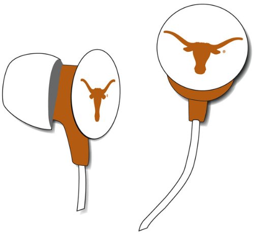 Algopix Similar Product 20 - iHip NCAA Texas Longhorns Earbuds