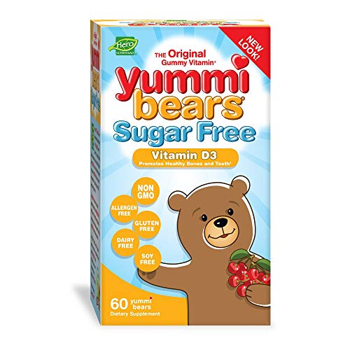 Algopix Similar Product 18 - Yummi Bears Sugar Free Vitamin D3 Gummy