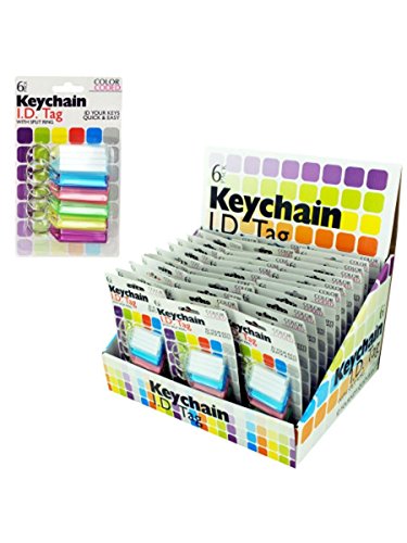 Algopix Similar Product 15 - Color Coded Key Chain ID Tags