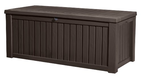 Algopix Similar Product 14 - Keter Rockwood Cushion Box, Brown, 570L