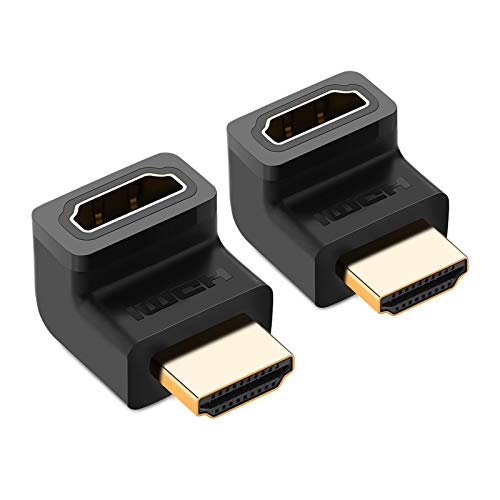 Algopix Similar Product 6 - UGREEN 2 Pack HDMI Adapter Right Angle